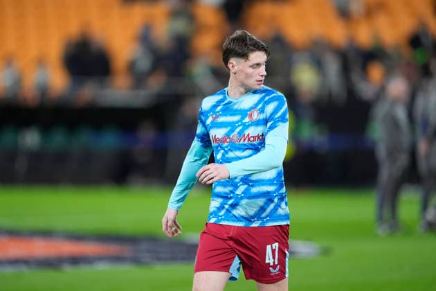 Fußball, EuroLeague, Real Betis Sevilla - Feyenoord Rotterdam #5 January 29, 2026, Sevilla, Sevilla, Spain: Thijs Kraaijeveld of Feyenoord warms up during the UEFA Europa League 2025 26 League Phase MD8 match between Real Betis Balompie and Feyenoord at La Cartuja stadium on January 29, 2026 in Seville, Spain. Sevilla Spain - ZUMAa181 20260129_zaa_a181_021 Copyright: xJoaquinxCorcherox