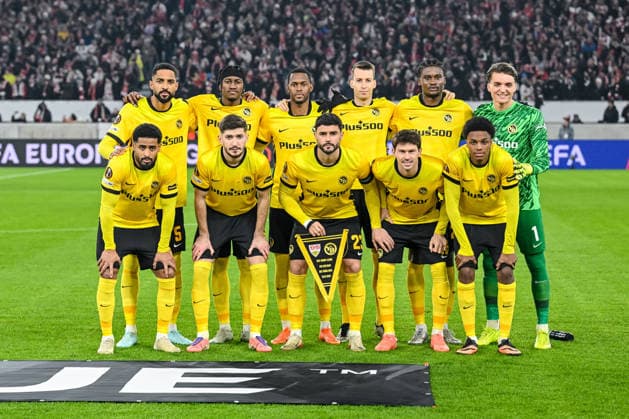 Players are seen Young Boys Bern during the UEFA Europa League 2025 26 League Phase MD8 match between VfB Stuttgart and BSC Young Boys at Stuttgart Arena on January 29, 2026 in Stuttgart, Germany Photo by Harry Langer DeFodi Images