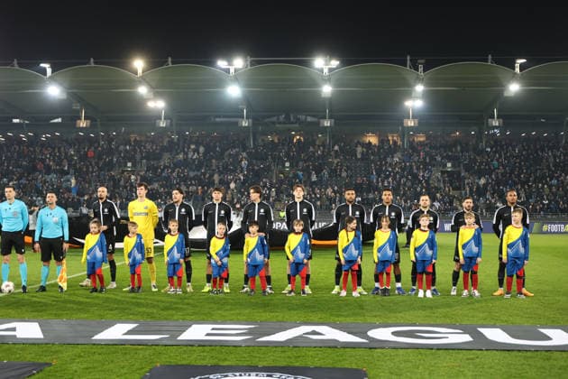 SOCCER - UEFA EL, Sturm vs Brann GRAZ,AUSTRIA,29.JAN.26 - SOCCER - UEFA Europa League, SK Sturm Graz vs SK Brann Bergen. Image shows team of Sturm.  GEPAxpictures xChrisxBauer