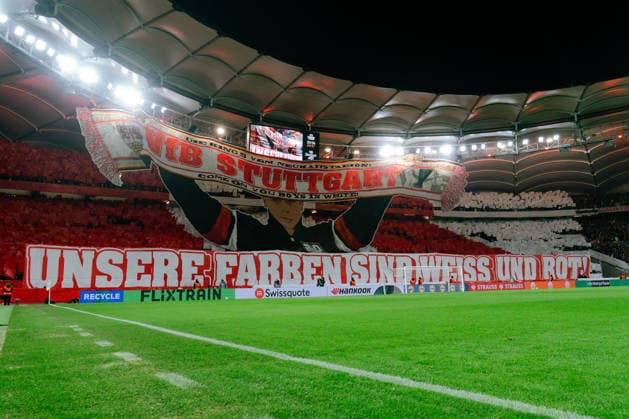 Choreo VfB Stuttgart, Cannstatter Kurve, GER, VfB Stuttgart vs Young Boys Bern, Football, Europa League, Matchday 8, Season 2025 2026, 29 01 2026, GER, VfB Stuttgart vs Young Boys Bern, Football, Europa League, Matchday 8, Season 2025 2026, 29 01 2026, Stuttgart Copyright: xEibner-Pressefoto EdwardxCheungx EP_ECG
