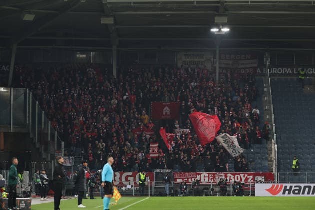 SOCCER - UEFA EL, Sturm vs Brann GRAZ,AUSTRIA,29.JAN.26 - SOCCER - UEFA Europa League, SK Sturm Graz vs SK Brann Bergen. Image shows fans Brann.  GEPAxpictures xChrisxBauer