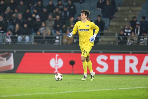SOCCER - UEFA EL, Sturm vs Brann GRAZ,AUSTRIA,29.JAN.26 - SOCCER - UEFA Europa League, SK Sturm Graz vs SK Brann Bergen. Image shows Daniil Khudiakov (Sturm).  GEPAxpictures xChrisxBauer