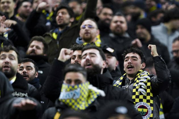 FCSB v Fenerbahce - UEFA Europa League BUCHAREST, ROMANIA - JANUARY 29: Fans of Fenerbahce show their support ahead of the UEFA Europa League Week 8 football match between FCSB and Fenerbahce in Bucharest, Romania on January 29, 2026. Arife Karakum Anadolu Bucharest Romania. Editorial use only. Please get in touch for any other usage.  Copyright: x2026xAnadoluxArifexKarakumx