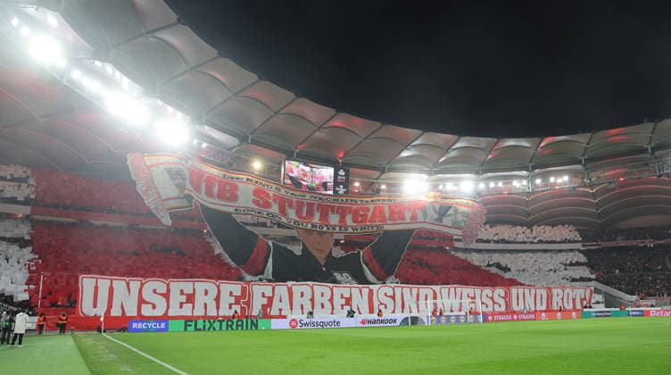 Stuttgart, Soccer Europa League , VfB Stuttgart vs BSC Young Boys Bern , Choreography of the Stuttgart fans