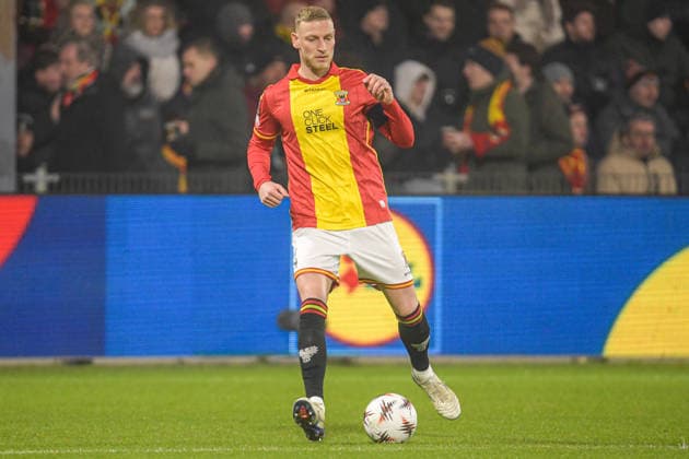 2026-01-29 - Europa League match DEVENTER, NETHERLANDS - JANUARY 29: Joris Kramer of Go Ahead Eagles looks on during the Europa League match at the De Adelaarshorst on January 29, 2026 in Deventer, Netherlands Deventer De Adelaarshorst Netherlands Content not available for redistribution in The Netherlands directly or indirectly through any third parties. Copyright: xDennisxBresserx