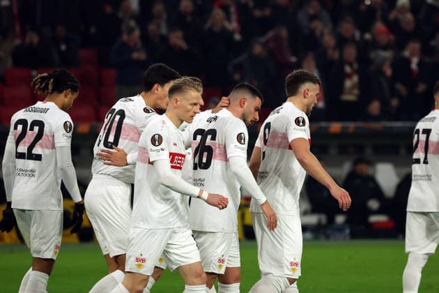 29 01 26 VfB Stuttgart Young Boys Bern Germany, Stuttgart, 29 01 2026, Football, UEFA Europa League, Season 2025 2026, VfB Stuttgart Young Boys Bern Deniz Undav VfB Stuttgart Jubel Tor 1 0 Undav