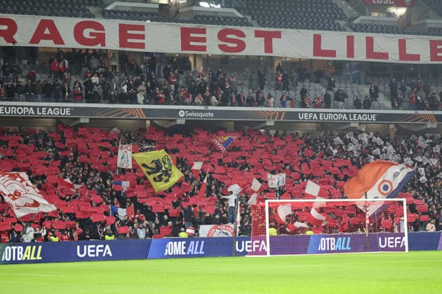 FOOTBALL : LOSC Lille vs Freiburg - UEFA Europa League - 29 01 2026 Supporters de Lille lors du match LOSC Lille vs Freiburg, UEFA Europa League phase de ligue, Decathlon Arena stade Pierre Mauroy, le 29 janvier 2026 - photo Laurent Sanson PsnewZ  Copyright: xLaurentxSANSONx xPsnewZx