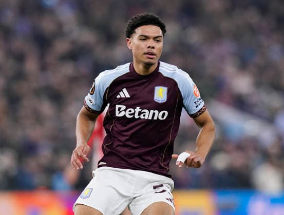 Birmingham, England, 29th January 2026. George Hemmings of Aston Villa in action during the Aston Villa vs FC Salzburg UEFA Europa League match at Villa Park, Birmingham. Picture credit should read: Andrew Yates Sportimage EDITORIAL USE ONLY. No use with unauthorised audio, video, data, fixture lists, club league logos or live services. Online in-match use limited to 120 images, no video emulation. No use in betting, games or single club league player publications. SPI_026_AY_Villa_Salzburg SPI-4490-0026