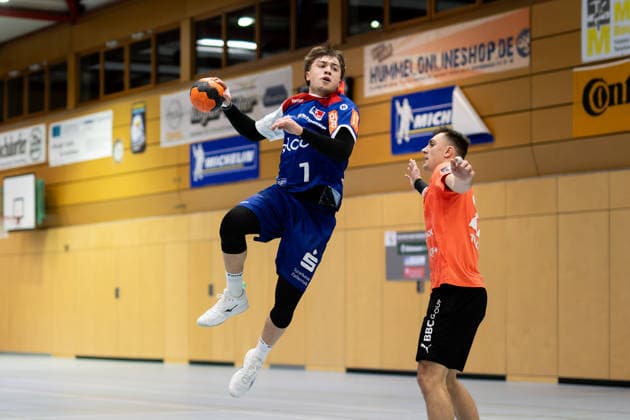Elias Huber HBW Balingen Weilstetten, 07 at the throw, HBW Balingen Weilstetten vs Kadetten Schaffhausen, Handball, Test match, Season 2025 2026, 29 01 26 Eibner Pressefoto Andreas Ulmer HBW Balingen Weilstetten vs Kadetten Schaffhausen, Handball, Test match, Season 2025 2026, 29 01 26 Dotternhausen Copyright: xEibner-Pressefoto AndreasxUlmerx EP_AUR