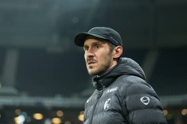 Julian Schuster SC Freiburg, Coach , France, Football, UEFA Europa League, Matchday 8, League Phase, 2025 2026, OSC Lille vs SC Freiburg, 29 01 2026, Stade Pierre Mauroy, Lille, France Lille Stade Pierre Mauroy DÃ partements Nord, Hauts de Fra France Copyright: xArnexAmbergx