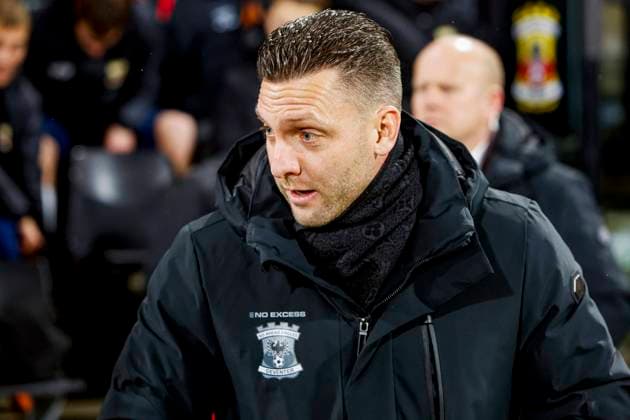 head coach Melvin Boel of Go Ahead Eagles looks on Go Ahead Eagles v SC Braga, UEFA Europa League 2025 26 League Phase MD8, Go Ahead Eagles v SC Braga, Stadion De Adelaarshorst, January 29, 2026, Deventer, Netherlands.