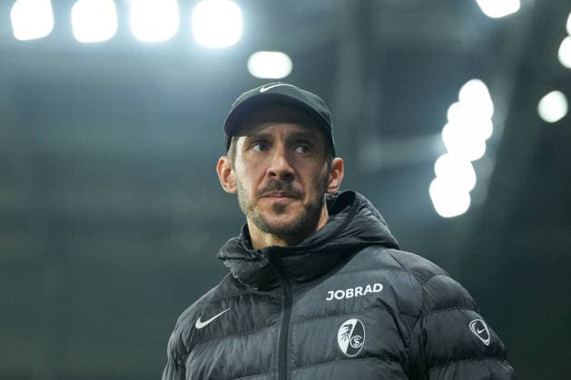 Julian Schuster SC Freiburg, Coach , France, Football, UEFA Europa League, Matchday 8, League Phase, 2025 2026, OSC Lille vs SC Freiburg, 29 01 2026, Stade Pierre Mauroy, Lille, France Lille Stade Pierre Mauroy DÃ partements Nord, Hauts de Fra France Copyright: xArnexAmbergx