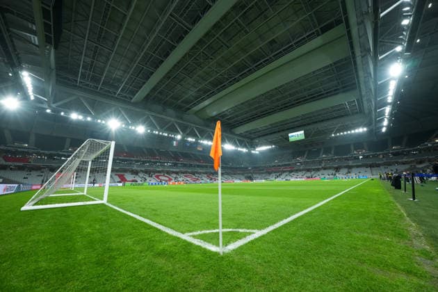 Stadium panorama, wide angle, stands, seats, standing room, France, football, UEFA Europa League, matchday 8, league phase, 2025 2026, OSC Lille vs SC Freiburg, 29 01 2026, Stade Pierre Mauroy, Lille, France Lille Stade Pierre Mauroy DÃ partements Nord, Hauts de Fra France Copyright: xArnexAmbergx