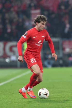 SOCCER - UEFA EL, Sturm vs Brann GRAZ,AUSTRIA,29.JAN.26 - SOCCER - UEFA Europa League, SK Sturm Graz vs SK Brann Bergen. Image shows Denzel De Roeve (Brann).  GEPAxpictures xChrisxBauer