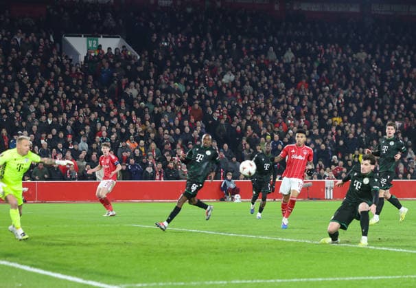 Nottingham Forest v Ferencvarosi TC UEFA Europa League Bence Ötvös of Ferencvaros scorees an own goal during the UEFA Europa League match at the City Ground, Nottingham 29 01 2026 UK Newspapers OUT Copyright: xAndyxSumnerx FIL-22875-0017