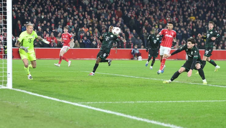 Nottingham Forest v Ferencvarosi TC UEFA Europa League Bence Ötvös of Ferencvaros scorees an own goal during the UEFA Europa League match at the City Ground, Nottingham 29 01 2026 UK Newspapers OUT Copyright: xAndyxSumnerx FIL-22875-0018