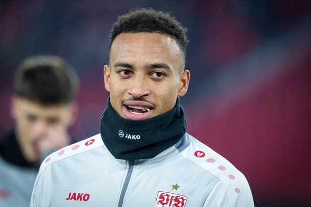 Jamie Leweling 18 VfB Stuttgart warm up, VfB Stuttgart vs BSC Young Boys Bern, Football, Men, UEFA Europa League, Season 2025 2026, 8 Matchday, 29 01 2026 DFB regulations prohibit any use of photographs as image sequences and or quasi video Stuttgart Baden Wuerttemberg Germany Copyright: xkolbert-press MartinxAgüerax
