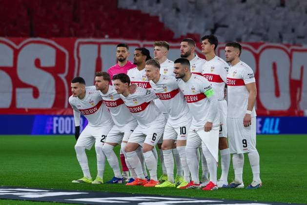 The VfB team, Photo, VfB Stuttgart vs BSC Young Boys Bern, Football, Men, UEFA Europa League, Season 2025 2026, 8 Matchday, 29 01 2026 DFB regulations prohibit any use of photographs as image sequences and or quasi video Stuttgart Baden Wuerttemberg Germany Copyright: xkolbert-press MartinxAgüerax