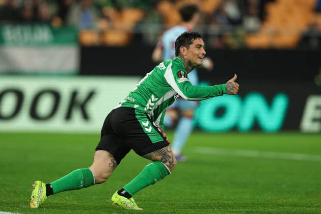 Fußball, EuroLeague, Real Betis Sevilla - Feyenoord Rotterdam #4 ESP: Real Betis - Feyenoord. UEFA Europa League. Matchday 8 Chimy Avila of Real Betis during the UEFA Europa League match, between Real Betis and Feyenoord, Matchday 8, played at La Cartuja Stadium on January 29, 2026 in Sevilla, Spain. kpng Copyright: xAntonioxPozox xPRESSINx AP_260129_BET_FEY_004