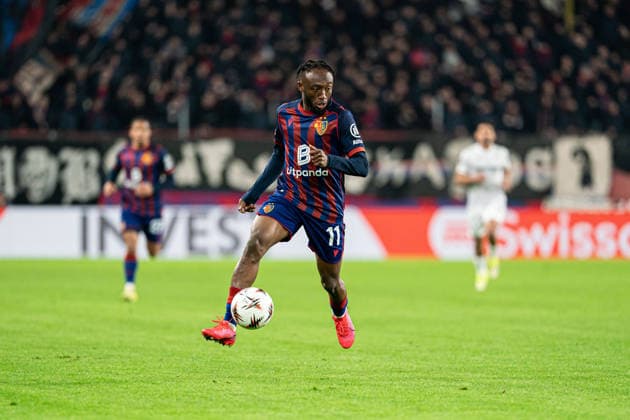 Benie Adama Traore (11 FC Basel 1893) during the UEFA Europa League match between FC Basel 1893 and FC Viktoria Plzen at St. Jakob-Park, Basel, Switzerland. Copyright: xPriscilaxBütlerx xSPPx Sportspressphoto_SPR86726