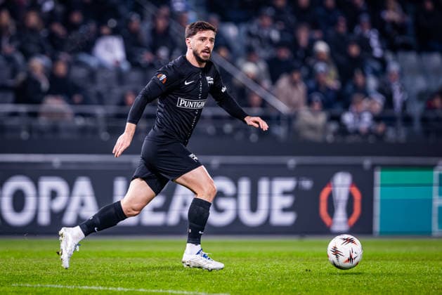 STURM GRAZ - BRANN BERGEN Otar Kiteishvili of Sturm during the league phase of UEFA Europa league football match between SK Sturm Graz and SK Brann Bergen. Graz, Austria, January 29, 2026. Photo by Branislav Racko Copyright: xx 080A9764