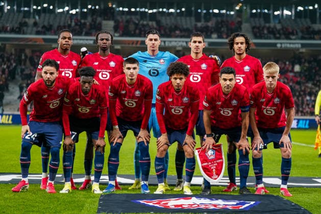 Football UEFA Europa League 2025 26, Matchday 8 OSC Lille vs SC Freiburg Stade Pierre Mauroy Lille, France Team photo Lille Copyright: xJOERANxSTEINSIEKx