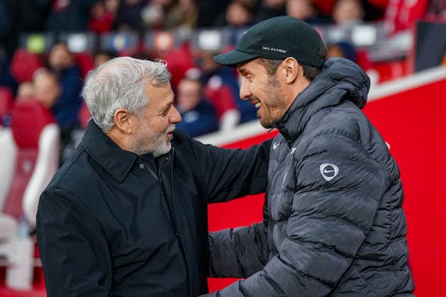Football UEFA Europa League 2025 26, Matchday 8 OSC Lille vs SC Freiburg Stade Pierre Mauroy Lille, France Bruno GÃ nÃ sio Bruno Genesio Coach, OSC Lille and Julian Schuster SC Freiburg, Coach Copyright: xJOERANxSTEINSIEKx