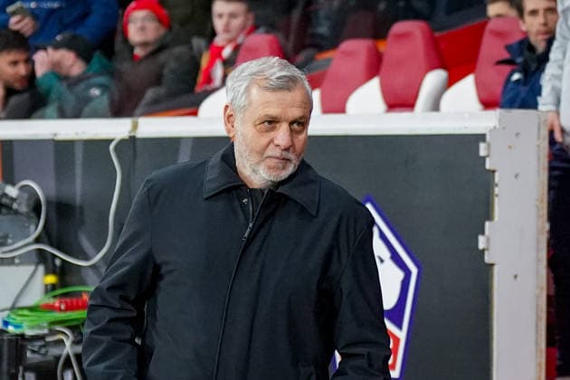 Football UEFA Europa League 2025 26, Matchday 8 OSC Lille vs SC Freiburg Stade Pierre Mauroy Lille, France Bruno GÃ nÃ sio Bruno Genesio Coach, OSC Lille Copyright: xJOERANxSTEINSIEKx