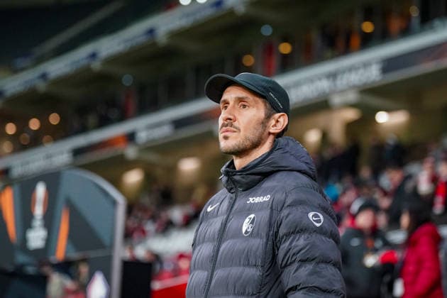 Football UEFA Europa League 2025 26, Matchday 8 OSC Lille vs SC Freiburg Stade Pierre Mauroy Lille, France Julian Schuster SC Freiburg, Coach Copyright: xJOERANxSTEINSIEKx
