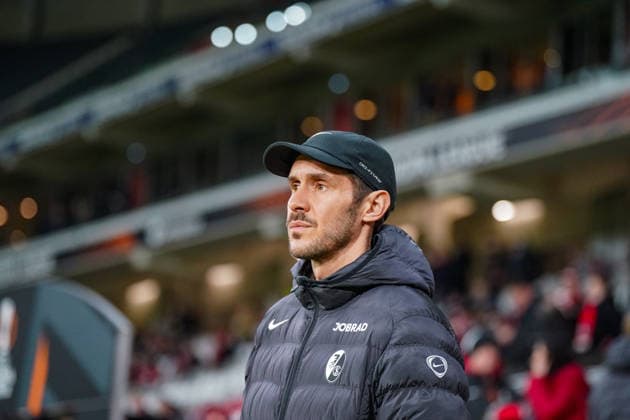 Football UEFA Europa League 2025 26, Matchday 8 OSC Lille vs SC Freiburg Stade Pierre Mauroy Lille, France Julian Schuster SC Freiburg, Coach Copyright: xJOERANxSTEINSIEKx