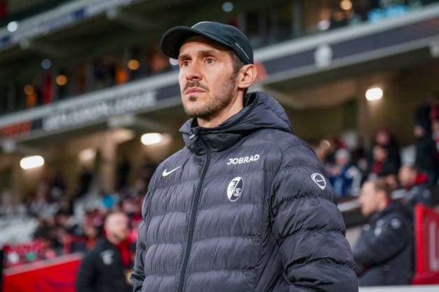 Football UEFA Europa League 2025 26, Matchday 8 OSC Lille vs SC Freiburg Stade Pierre Mauroy Lille, France Julian Schuster SC Freiburg, Coach Copyright: xJOERANxSTEINSIEKx