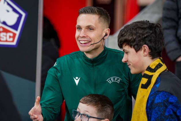 Football UEFA Europa League 2025 26, Matchday 8 OSC Lille vs SC Freiburg Stade Pierre Mauroy Lille, France Referee Damian Sylwestrzak Copyright: xJOERANxSTEINSIEKx
