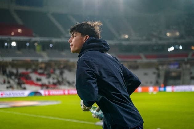 Football UEFA Europa League 2025 26, Matchday 8 OSC Lille vs SC Freiburg Stade Pierre Mauroy Lille, France Lucas Chevalier OSC Lille, 1 Copyright: xJOERANxSTEINSIEKx