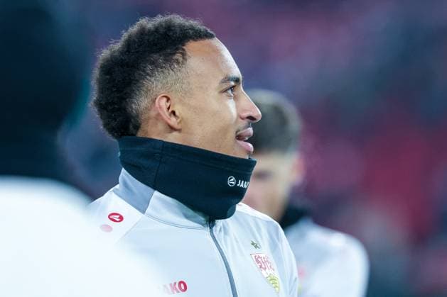 Jamie Leweling 18 VfB Stuttgart , VfB Stuttgart vs BSC Young Boys Bern, Football, Men, UEFA Europa League, Season 2025 2026, 8 Matchday, 29 01 2026 DFB regulations prohibit any use of photographs as image sequences and or quasi video Stuttgart Baden Wuerttemberg Germany Copyright: xkolbert-press MartinxAgüerax