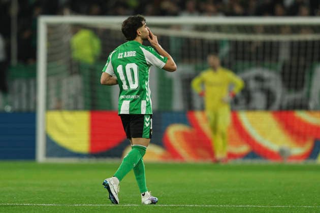 Fußball, EuroLeague, Real Betis Sevilla - Feyenoord Rotterdam #3 ESP: Real Betis - Feyenoord. UEFA Europa League. Matchday 8 Abde Ezzalzouli of Real Betis during the UEFA Europa League match, between Real Betis and Feyenoord, Matchday 8, played at La Cartuja Stadium on January 29, 2026 in Sevilla, Spain. kpng Copyright: xAntonioxPozox xPRESSINx AP_260129_BET_FEY_013