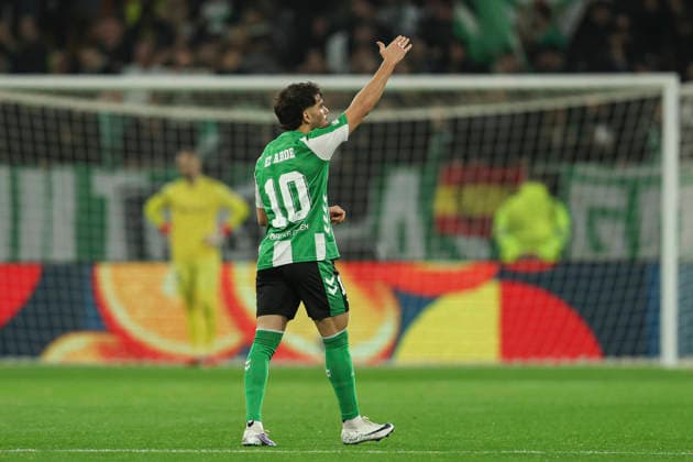 Fußball, EuroLeague, Real Betis Sevilla - Feyenoord Rotterdam #3 ESP: Real Betis - Feyenoord. UEFA Europa League. Matchday 8 Abde Ezzalzouli of Real Betis during the UEFA Europa League match, between Real Betis and Feyenoord, Matchday 8, played at La Cartuja Stadium on January 29, 2026 in Sevilla, Spain. kpng Copyright: xAntonioxPozox xPRESSINx AP_260129_BET_FEY_014