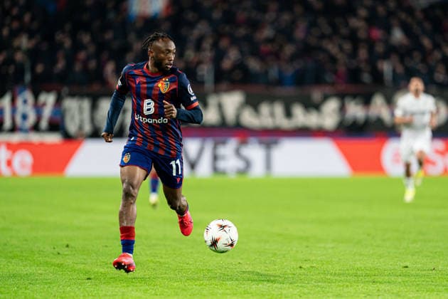 Benie Adama Traore (11 FC Basel 1893) during the UEFA Europa League match between FC Basel 1893 and FC Viktoria Plzen at St. Jakob-Park, Basel, Switzerland. Copyright: xPriscilaxBütlerx xSPPx Sportspressphoto_SPR86731