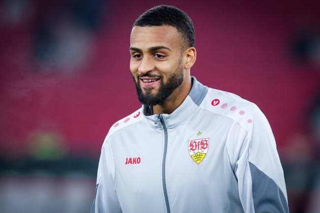 Josha Vagnoman 4 VfB Stuttgart warm up, VfB Stuttgart vs BSC Young Boys Bern, Football, Men, UEFA Europa League, Season 2025 2026, 8 Matchday, 29 01 2026 DFB regulations prohibit any use of photographs as image sequences and or quasi video Stuttgart Baden Wuerttemberg Germany Copyright: xkolbert-press MartinxAgüerax