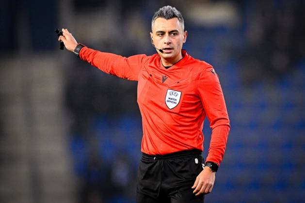 KRC Genk v Malmo - UEFA Europa League GENK, BELGIUM - JANUARY 29 : Referee Fesnic Horatiu during the UEFA Europa League 2025 26 League Phase MD8 match between KRC Genk and Malmo on January 29, 2026 in Genk, Belgium, 29 01 2026  Copyright: xTomasxSiskx