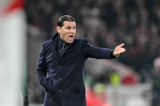 Coach Gerardo Seoane BSC Young Boys gestures during the UEFA Europa League 2025 26 League Phase MD8 match between VfB Stuttgart and BSC Young Boys at Stuttgart Arena on January 29, 2026 in Stuttgart, Germany Photo by Harry Langer DeFodi Images