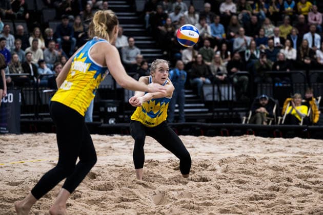 260129 Swedens Tina Thurin and Isabelle Reffel during Stockholm Beach 2026 on January 29, 2026 in Stockholm  Copyright: EMMAxWALLSKOG BB260129EW039