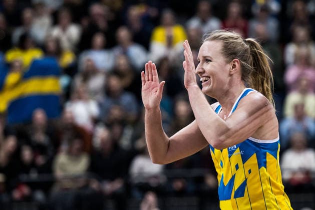 260129 Swedens Tina Thurin cheers during Stockholm Beach 2026 on January 29, 2026 in Stockholm  Copyright: EMMAxWALLSKOG BB260129EW045