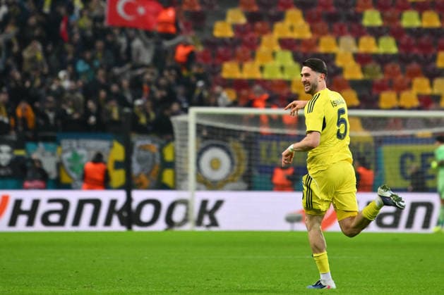 FCSB - FENERBAHCE, UEFA Europa League Ismail Yuksek of Fenerbahce celebrates after scoring his side first goal during the UEFA Europa League game between FCSB and Fenerbahce SK, at National Arena, Bucharest, January 29, 2026. Alex Nicodim IMAGO IMAGES Copyright: xAlexxNicodimx