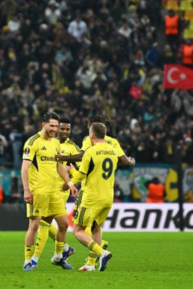 FCSB - FENERBAHCE, UEFA Europa League Ismail Yuksek of Fenerbahce celebrates after scoring his side first goal during the UEFA Europa League game between FCSB and Fenerbahce SK, at National Arena, Bucharest, January 29, 2026. Alex Nicodim IMAGO IMAGES Copyright: xAlexxNicodimx