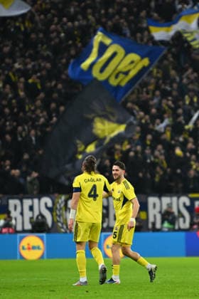 FCSB - FENERBAHCE, UEFA Europa League Ismail Yuksek of Fenerbahce celebrates after scoring his side first goal during the UEFA Europa League game between FCSB and Fenerbahce SK, at National Arena, Bucharest, January 29, 2026. Alex Nicodim IMAGO IMAGES Copyright: xAlexxNicodimx