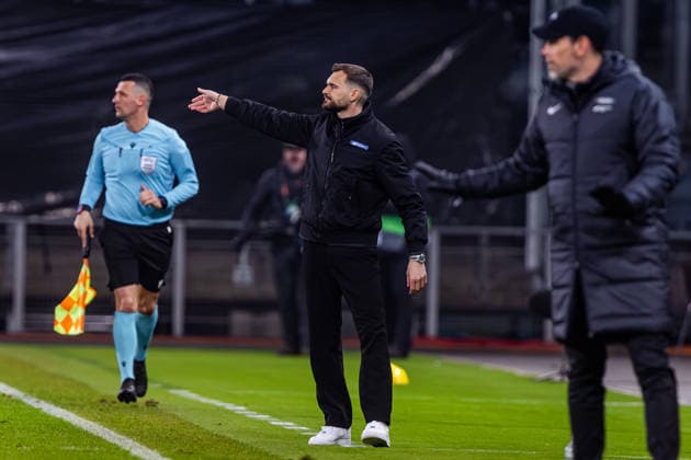 STURM GRAZ - BRANN BERGEN Head coach of Sturm Fabio Ingolitsch during the league phase of UEFA Europa league football match between SK Sturm Graz and SK Brann Bergen. Graz, Austria, January 29, 2026. Photo by Branislav Racko Copyright: xx 080A9823