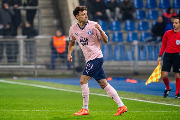 2026-01-29 KRC Genk v Malmo FF - UEFA Europa League 2025 26 League Phase MD8 GENK, BELGIUM - JANUARY 29: Colin Rosler of Malmo FF does a thumbs up during the UEFA Europa League 2025 26 League Phase MD8 match between KRC Genk and Malmo FF at Cegeka Arena on January 29, 2026 in Genk, Belgium. (Photo by Gabriel Calvino Alonso BSR Agency) Genk Belgium Content not available for redistribution in The Netherlands directly or indirectly through any third parties. Copyright: xBSRxAgencyx
