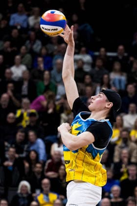 260129 Swedens Elmer Andersson during Stockholm Beach 2026 on January 29, 2026 in Stockholm  Copyright: EMMAxWALLSKOG BB260129EW056
