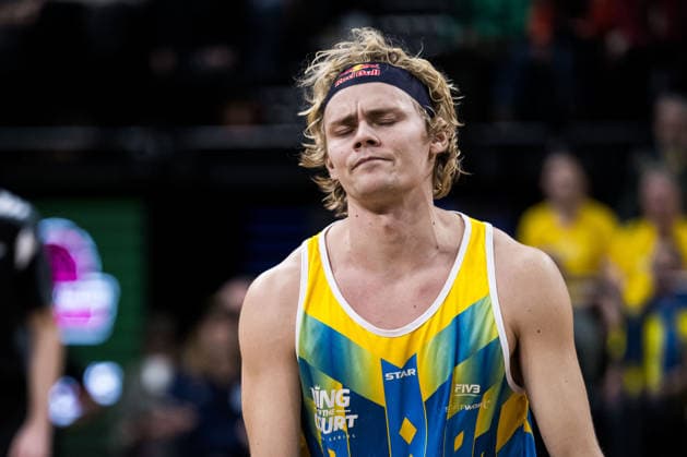 260129 Swedens David Ahman dips during Stockholm Beach 2026 on January 29, 2026 in Stockholm  Copyright: EMMAxWALLSKOG BB260129EW062