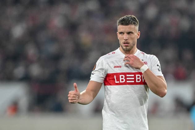 Ermedin DemiroviÄ‡ VfB Stuttgart gestures during the UEFA Europa League 2025 26 League Phase MD8 match between VfB Stuttgart and BSC Young Boys at Stuttgart Arena on January 29, 2026 in Stuttgart, Germany Photo by Harry Langer DeFodi Images